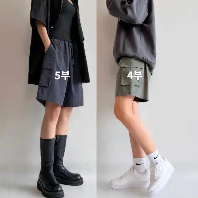 당출🚚4천장돌파🔥~2XL[남여공용/기장선택]버뮤다 나일론 하프 카고바지 반바지 숏팬츠 아노락 5부 4부 휴양지 커플룩 트레이닝팬츠 빅사이즈 유니섹스
