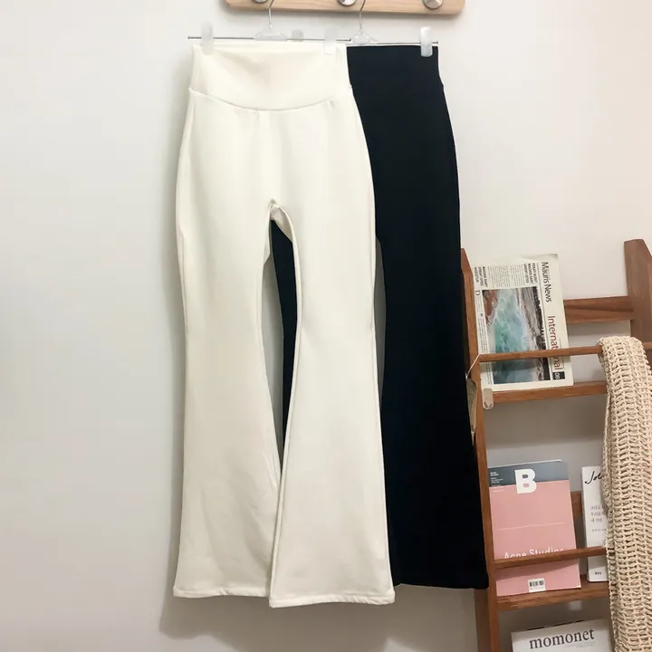 기능성원단 속기모 슬림 스판 하이웨스트 부츠컷 보정 레깅스 팬츠 2color