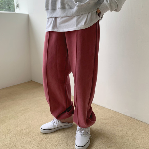 마하 기모 절개 조거 팬츠(공용)