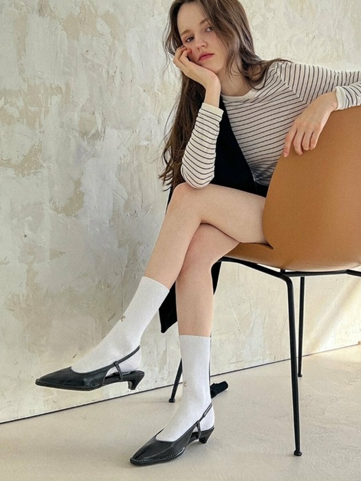 [단독]Ellin 스티치 슬링백(4.5cm) _ AOF361 l 5colors