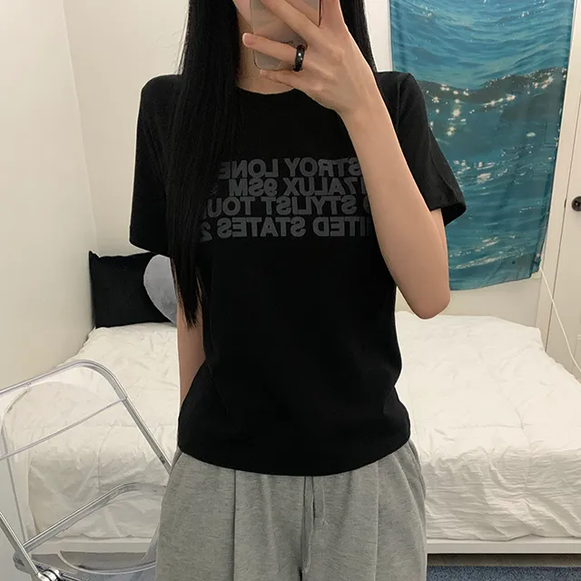 destroy short sleeved tee (3color)