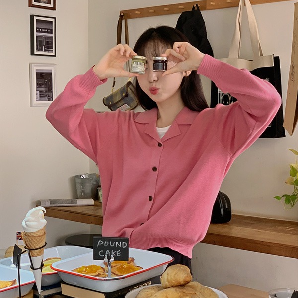 [컬러추가🤍][울함유/피부까끌X][MADE] 커밋 더블카라 울 니트가디건(44~110) (데일리룩-캐주얼룩-울가디건-빅사이즈가디건-더블카라넥-스탠다드핏-베이직핏간절기가디건)