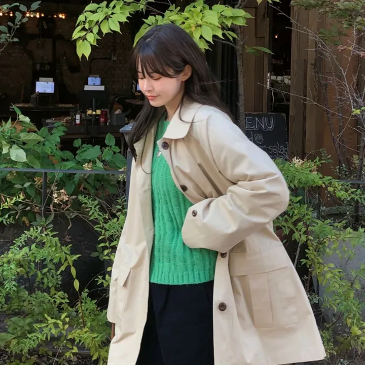 [간절기/데일리] 앤든 하프 트렌치 자켓 (2Color)