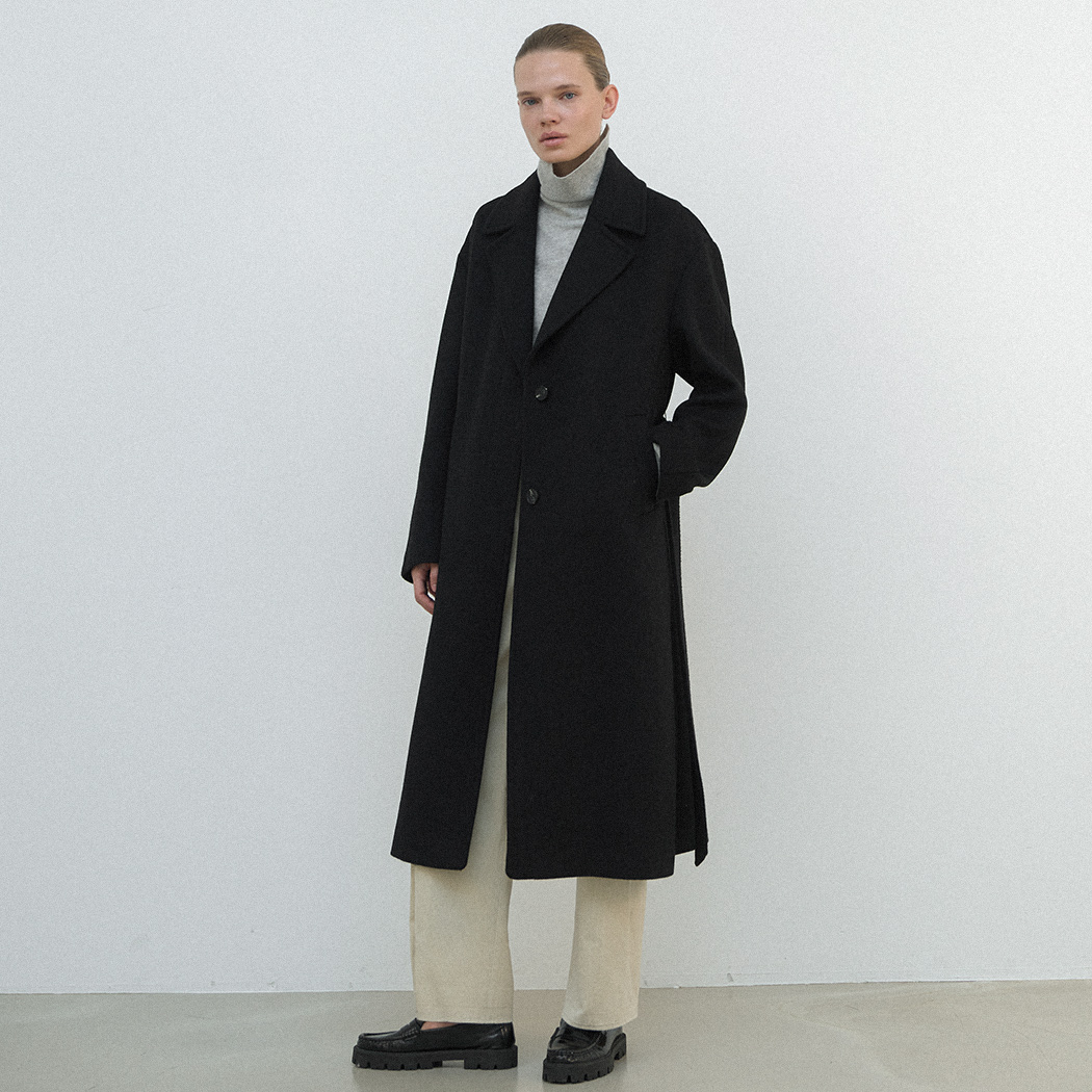 (CT-1447)HENRY BELTED WOOL COAT