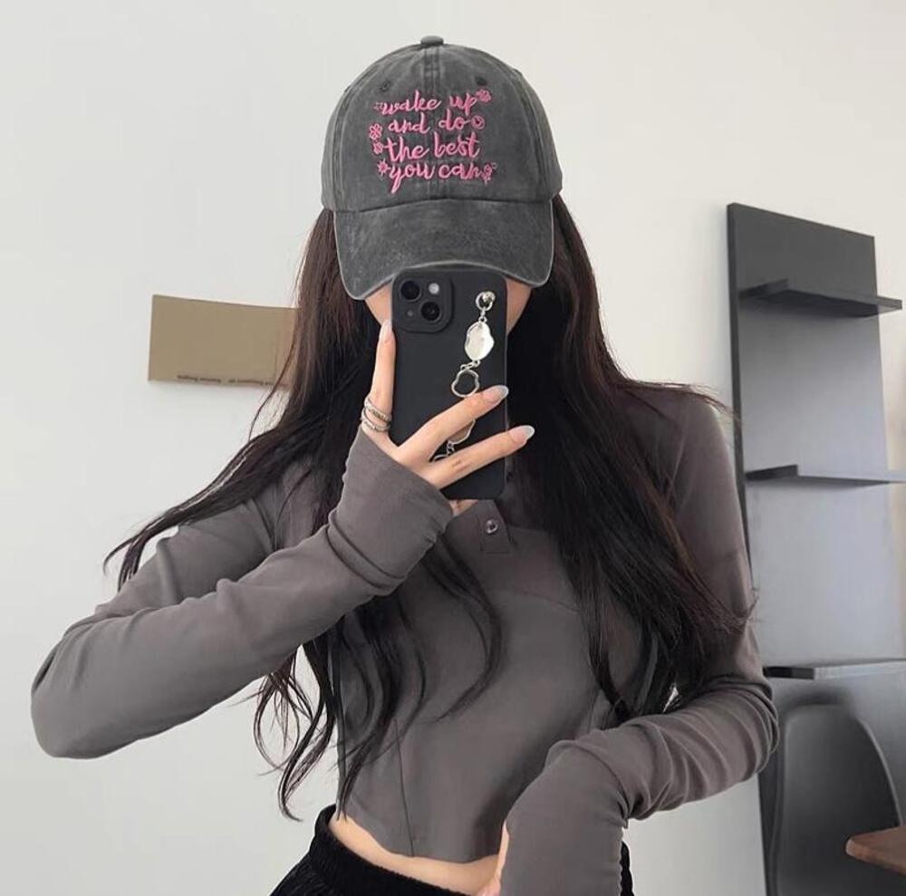 [무배] 웨이크업 볼캡 모자 빈티지 야구 무지 코튼 자수