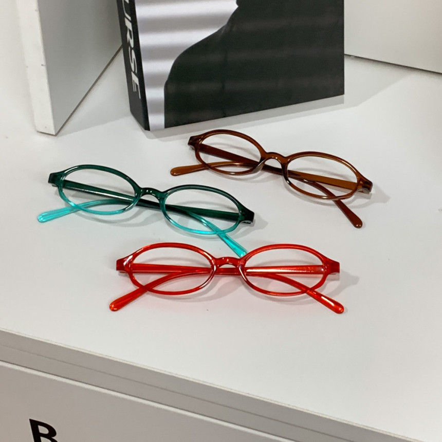 [30%할인] 너스 오벌 유광 남녀공용 뿔테 안경 3color