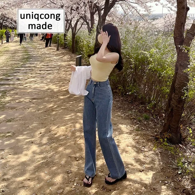 [자체제작/허리쏘옥/2color] 매일입는 라이트 인생 와이드 데님 청바지 롱팬츠 일자 봄 름