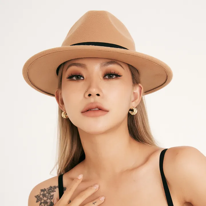 🔥 페도라 카우보이모자 중절모 울 모직 모자