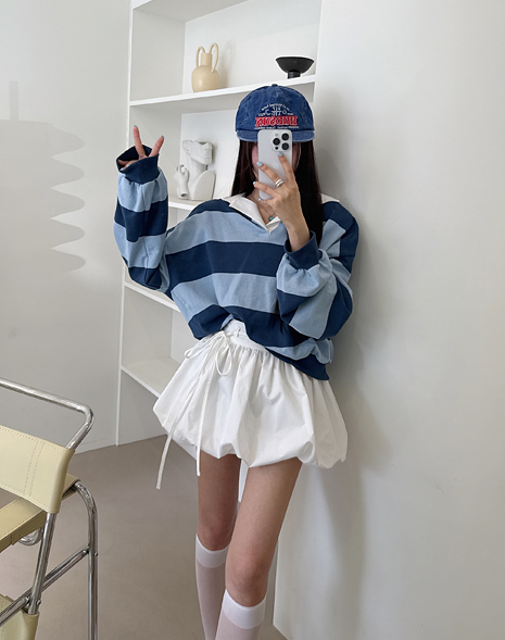 펌킨 미니 스커트