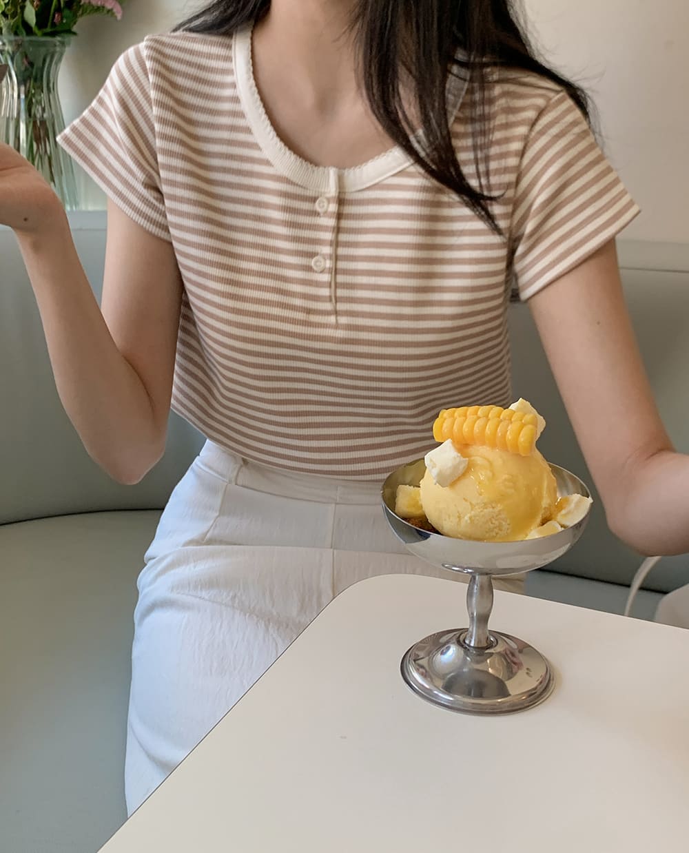 베이크 핀코트 티셔츠