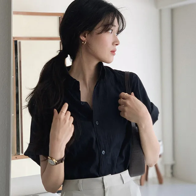 [💛여름셔츠/링클!] 뮤트 매니시 하프셔츠 - 5 color (SLOWMADE/자체제작/베스트/반팔/놈코어룩/루즈핏/롤업/소장가치/여름아우터)